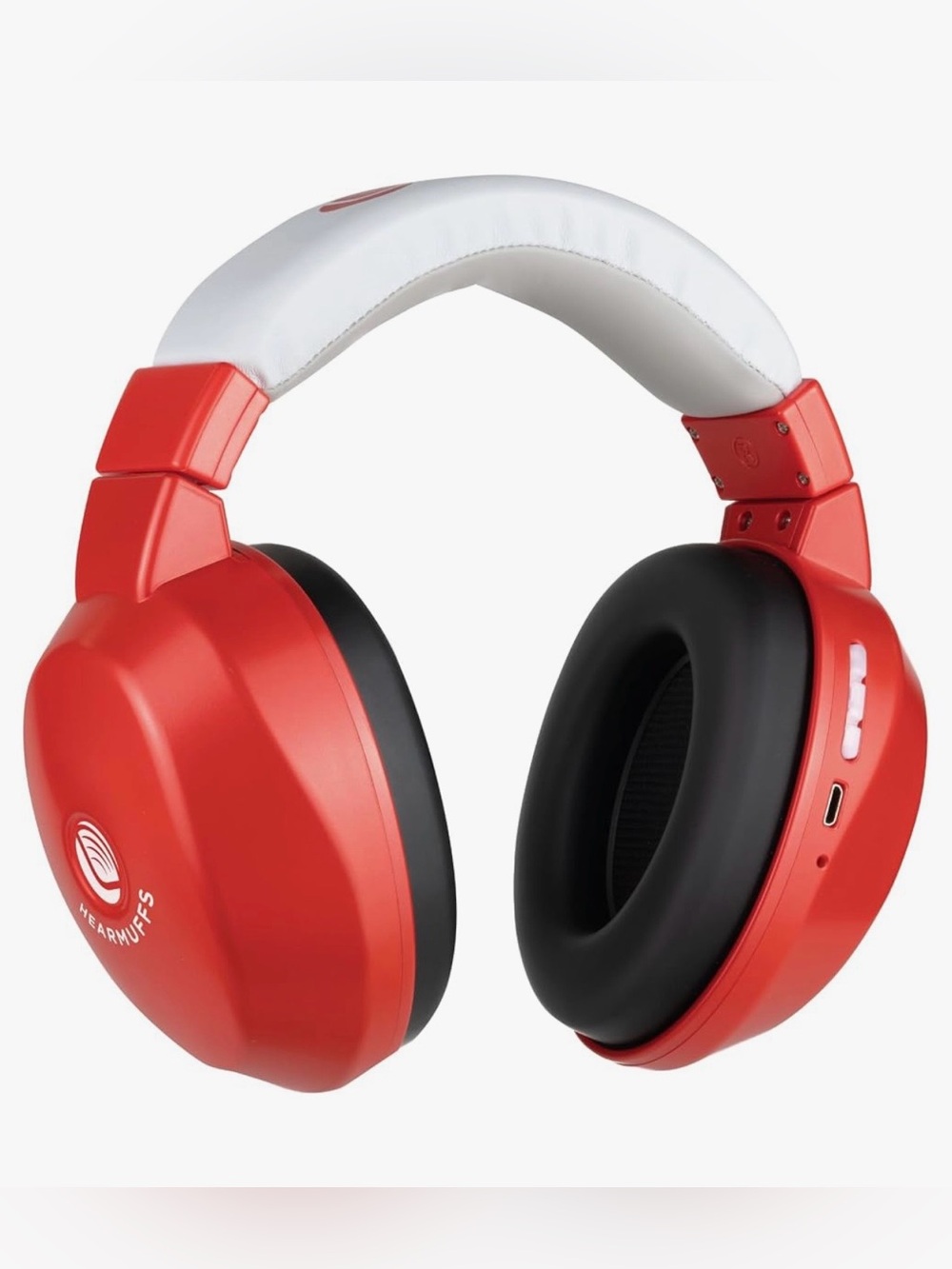 Lucid Hearing Bluetooth Hearmuffs Red Wireless Over-Ear Headphones New